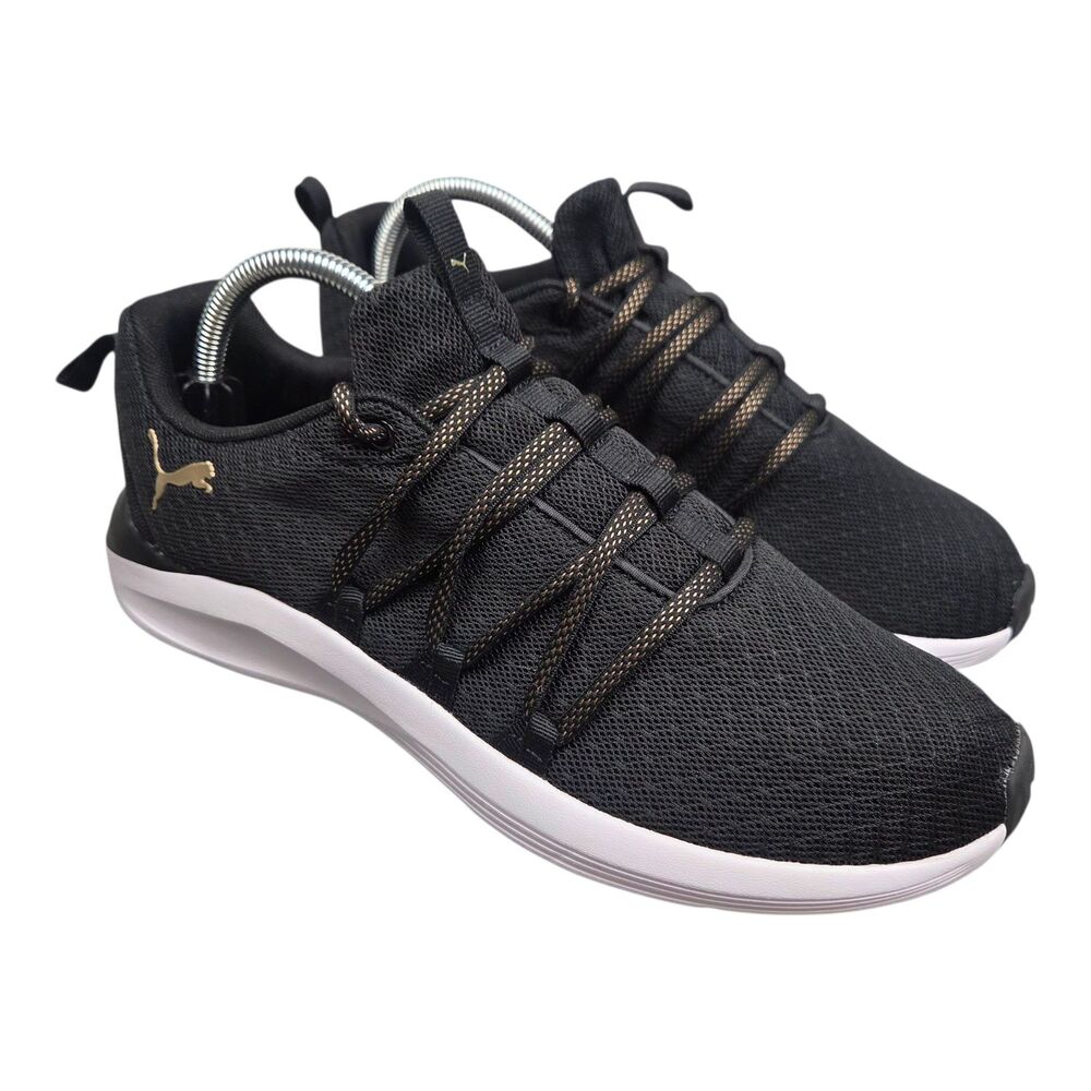 Puma Prowl Knit Sneaker Shoes Black Low Top Comfort 191783-01  Women's Sz 10 NIB